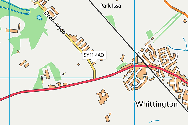 SY11 4AQ map - OS VectorMap District (Ordnance Survey)
