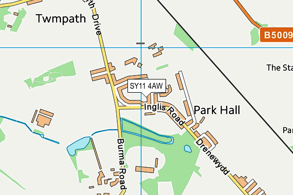 SY11 4AW map - OS VectorMap District (Ordnance Survey) SY11 4AW map - OS VectorMap District (Ordnance Survey)