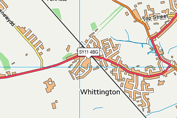SY11 4BG map - OS VectorMap District (Ordnance Survey) SY11 4BG map - OS VectorMap District (Ordnance Survey)