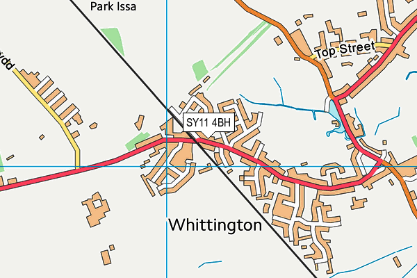 SY11 4BH map - OS VectorMap District (Ordnance Survey) SY11 4BH map - OS VectorMap District (Ordnance Survey)