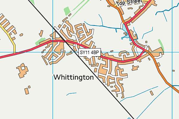 SY11 4BP map - OS VectorMap District (Ordnance Survey) SY11 4BP map - OS VectorMap District (Ordnance Survey)