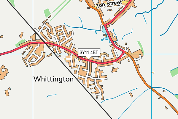 SY11 4BT map - OS VectorMap District (Ordnance Survey) SY11 4BT map - OS VectorMap District (Ordnance Survey)
