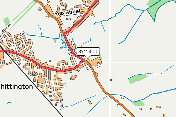 SY11 4DD map - OS VectorMap District (Ordnance Survey) SY11 4DD map - OS VectorMap District (Ordnance Survey)