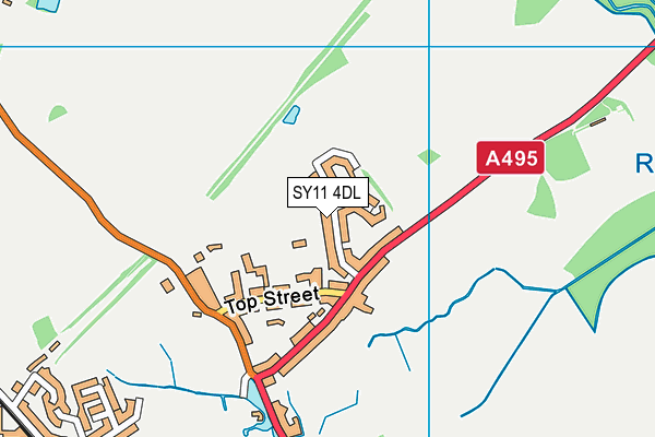 SY11 4DL map - OS VectorMap District (Ordnance Survey)