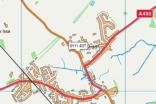 SY11 4DT map - OS VectorMap District (Ordnance Survey) SY11 4DT map - OS VectorMap District (Ordnance Survey)