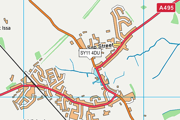 SY11 4DU map - OS VectorMap District (Ordnance Survey) SY11 4DU map - OS VectorMap District (Ordnance Survey)
