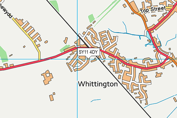 SY11 4DY map - OS VectorMap District (Ordnance Survey) SY11 4DY map - OS VectorMap District (Ordnance Survey)