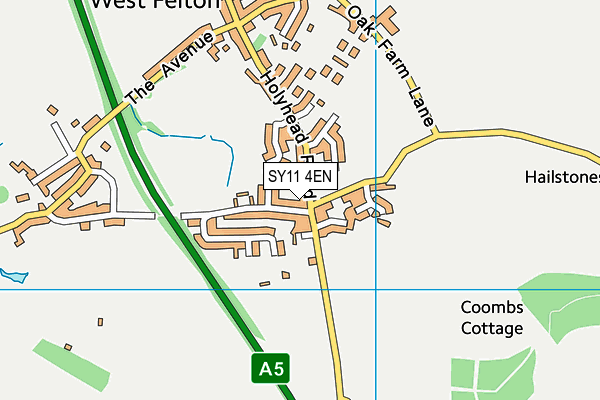SY11 4EN map - OS VectorMap District (Ordnance Survey) SY11 4EN map - OS VectorMap District (Ordnance Survey)