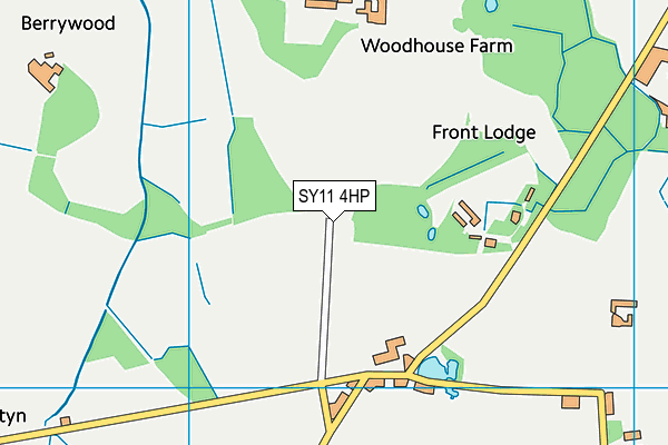 SY11 4HP map - OS VectorMap District (Ordnance Survey) SY11 4HP map - OS VectorMap District (Ordnance Survey)