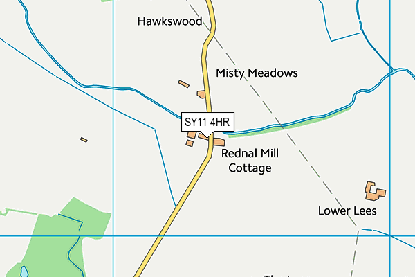 SY11 4HR map - OS VectorMap District (Ordnance Survey) SY11 4HR map - OS VectorMap District (Ordnance Survey)