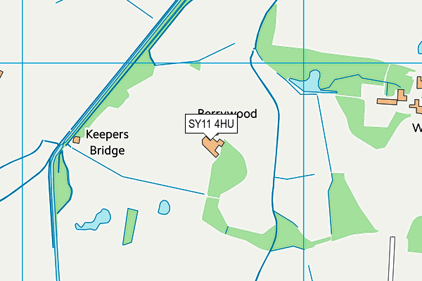 SY11 4HU map - OS VectorMap District (Ordnance Survey) SY11 4HU map - OS VectorMap District (Ordnance Survey)