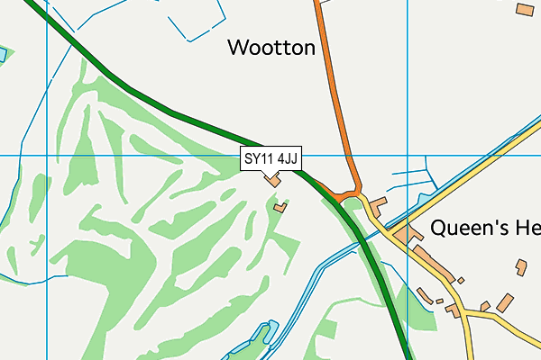 SY11 4JJ map - OS VectorMap District (Ordnance Survey) SY11 4JJ map - OS VectorMap District (Ordnance Survey)