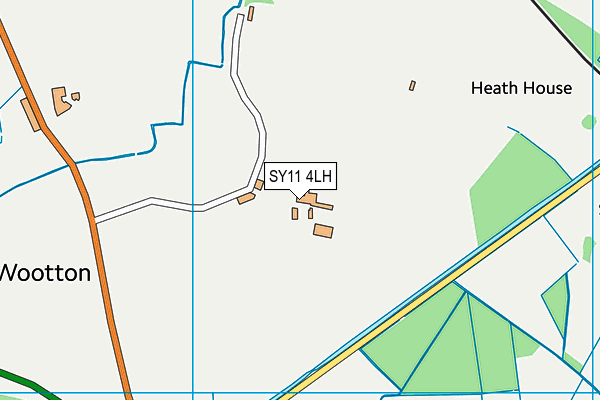 SY11 4LH map - OS VectorMap District (Ordnance Survey) SY11 4LH map - OS VectorMap District (Ordnance Survey)