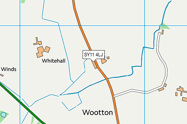 SY11 4LJ map - OS VectorMap District (Ordnance Survey) SY11 4LJ map - OS VectorMap District (Ordnance Survey)