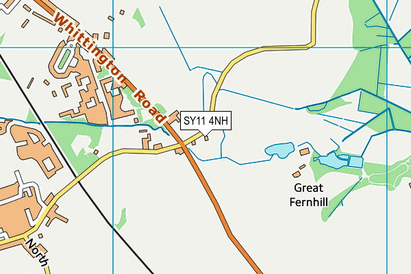 SY11 4NH map - OS VectorMap District (Ordnance Survey) SY11 4NH map - OS VectorMap District (Ordnance Survey)