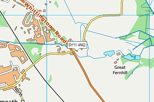 SY11 4NQ map - OS VectorMap District (Ordnance Survey) SY11 4NQ map - OS VectorMap District (Ordnance Survey)