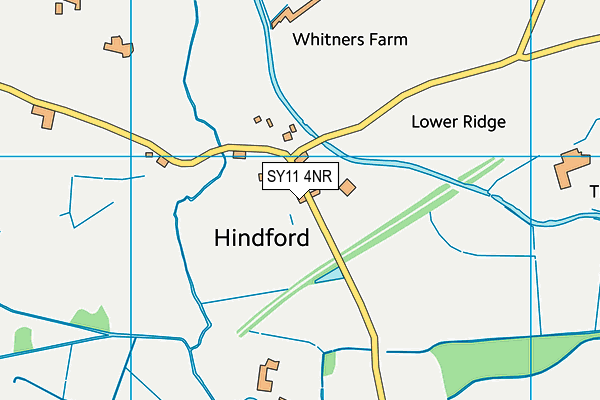 SY11 4NR map - OS VectorMap District (Ordnance Survey) SY11 4NR map - OS VectorMap District (Ordnance Survey)