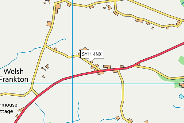SY11 4NX map - OS VectorMap District (Ordnance Survey) SY11 4NX map - OS VectorMap District (Ordnance Survey)