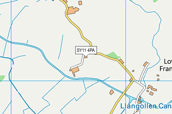SY11 4PA map - OS VectorMap District (Ordnance Survey)