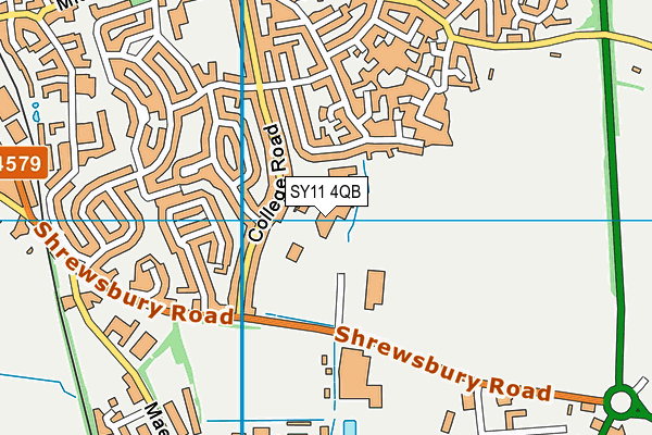 SY11 4QB map - OS VectorMap District (Ordnance Survey) SY11 4QB map - OS VectorMap District (Ordnance Survey)