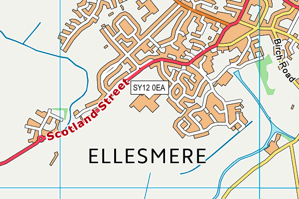 SY12 0EA map - OS VectorMap District (Ordnance Survey) SY12 0EA map - OS VectorMap District (Ordnance Survey)