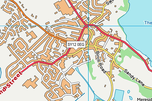 SY12 0EG map - OS VectorMap District (Ordnance Survey) SY12 0EG map - OS VectorMap District (Ordnance Survey)