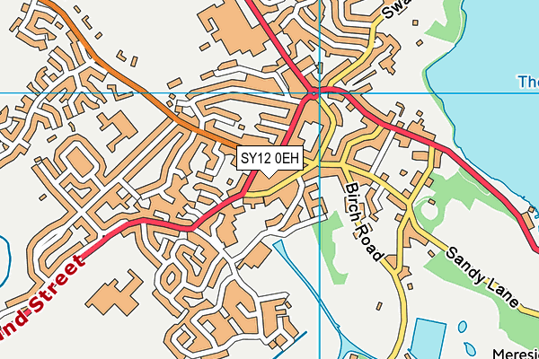 SY12 0EH map - OS VectorMap District (Ordnance Survey) SY12 0EH map - OS VectorMap District (Ordnance Survey)