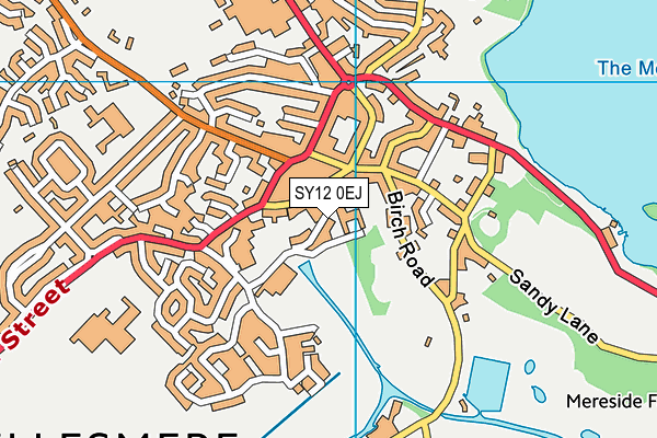 SY12 0EJ map - OS VectorMap District (Ordnance Survey) SY12 0EJ map - OS VectorMap District (Ordnance Survey)