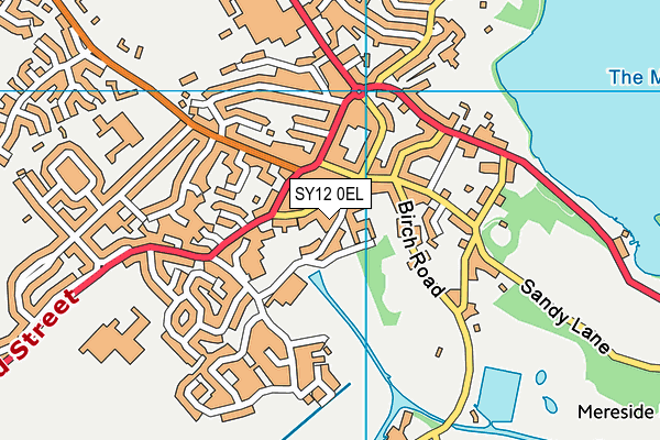 SY12 0EL map - OS VectorMap District (Ordnance Survey)