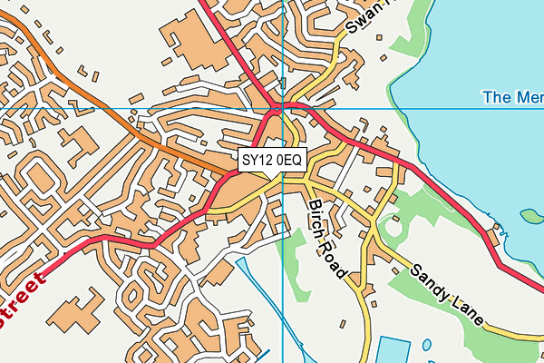 SY12 0EQ map - OS VectorMap District (Ordnance Survey) SY12 0EQ map - OS VectorMap District (Ordnance Survey)