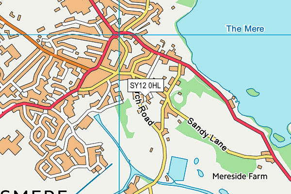 SY12 0HL map - OS VectorMap District (Ordnance Survey) SY12 0HL map - OS VectorMap District (Ordnance Survey)