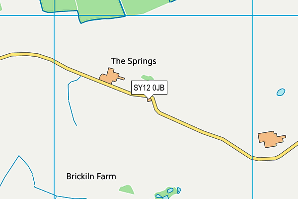 SY12 0JB map - OS VectorMap District (Ordnance Survey) SY12 0JB map - OS VectorMap District (Ordnance Survey)