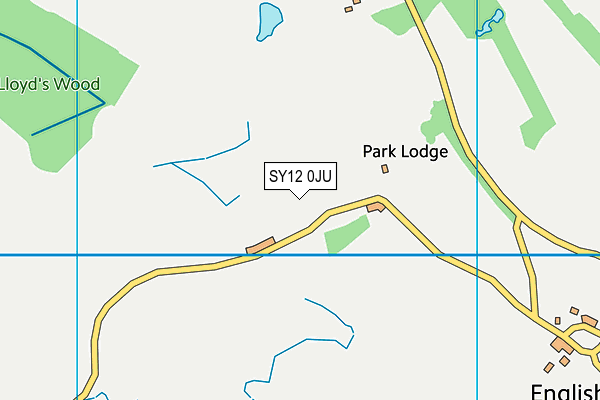 SY12 0JU map - OS VectorMap District (Ordnance Survey) SY12 0JU map - OS VectorMap District (Ordnance Survey)
