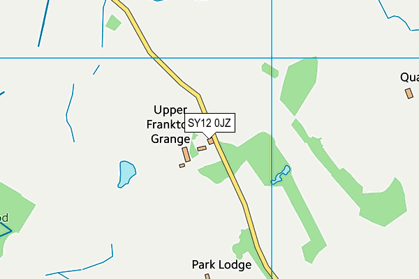 SY12 0JZ map - OS VectorMap District (Ordnance Survey) SY12 0JZ map - OS VectorMap District (Ordnance Survey)