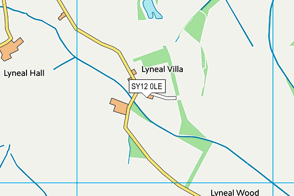 SY12 0LE map - OS VectorMap District (Ordnance Survey) SY12 0LE map - OS VectorMap District (Ordnance Survey)