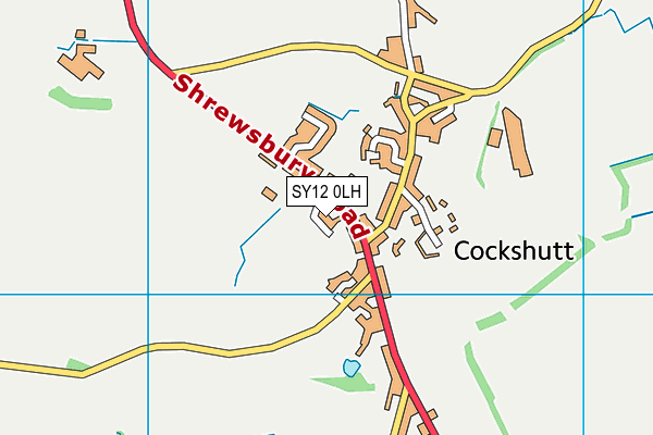 SY12 0LH map - OS VectorMap District (Ordnance Survey) SY12 0LH map - OS VectorMap District (Ordnance Survey)