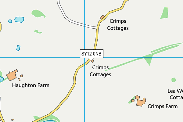SY12 0NB map - OS VectorMap District (Ordnance Survey) SY12 0NB map - OS VectorMap District (Ordnance Survey)