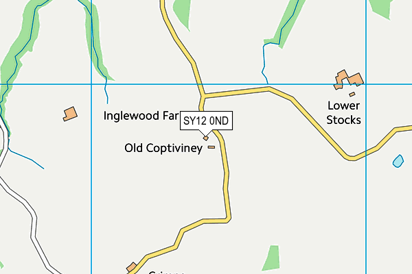 SY12 0ND map - OS VectorMap District (Ordnance Survey) SY12 0ND map - OS VectorMap District (Ordnance Survey)