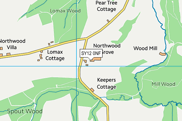 SY12 0NF map - OS VectorMap District (Ordnance Survey) SY12 0NF map - OS VectorMap District (Ordnance Survey)