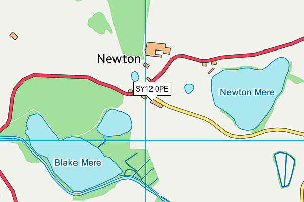 SY12 0PE map - OS VectorMap District (Ordnance Survey) SY12 0PE map - OS VectorMap District (Ordnance Survey)