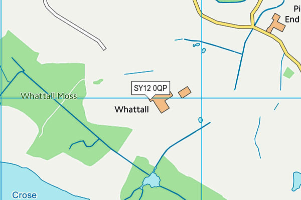 SY12 0QP map - OS VectorMap District (Ordnance Survey) SY12 0QP map - OS VectorMap District (Ordnance Survey)