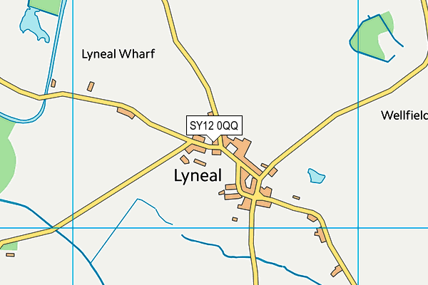 SY12 0QQ map - OS VectorMap District (Ordnance Survey)