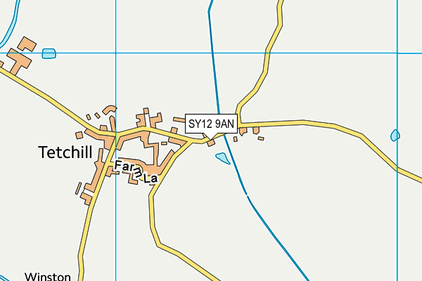 SY12 9AN map - OS VectorMap District (Ordnance Survey) SY12 9AN map - OS VectorMap District (Ordnance Survey)