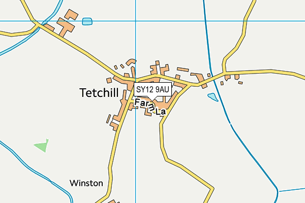 SY12 9AU map - OS VectorMap District (Ordnance Survey) SY12 9AU map - OS VectorMap District (Ordnance Survey)
