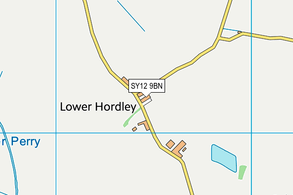 SY12 9BN map - OS VectorMap District (Ordnance Survey) SY12 9BN map - OS VectorMap District (Ordnance Survey)