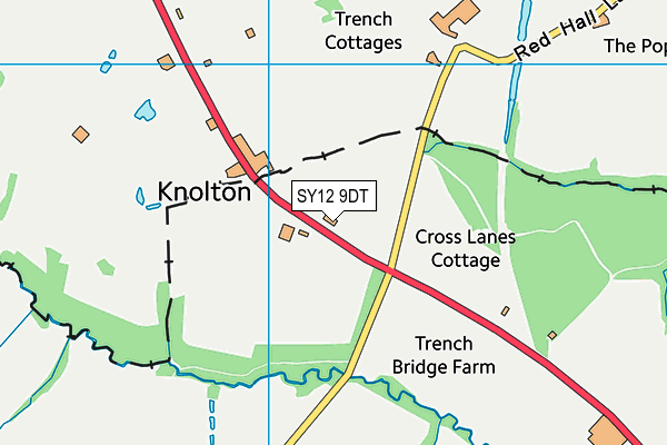 SY12 9DT map - OS VectorMap District (Ordnance Survey) SY12 9DT map - OS VectorMap District (Ordnance Survey)