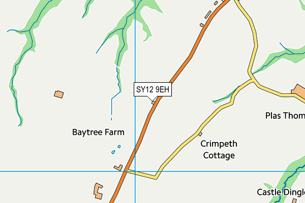 SY12 9EH map - OS VectorMap District (Ordnance Survey) SY12 9EH map - OS VectorMap District (Ordnance Survey)