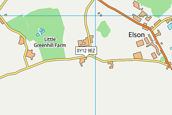 SY12 9EZ map - OS VectorMap District (Ordnance Survey) SY12 9EZ map - OS VectorMap District (Ordnance Survey)