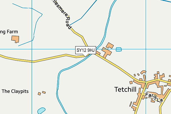 SY12 9HJ map - OS VectorMap District (Ordnance Survey) SY12 9HJ map - OS VectorMap District (Ordnance Survey)
