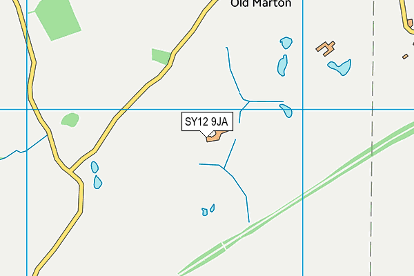 SY12 9JA map - OS VectorMap District (Ordnance Survey) SY12 9JA map - OS VectorMap District (Ordnance Survey)